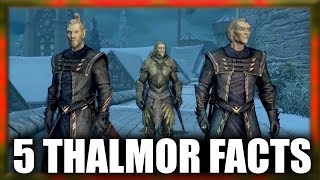 Skyrim  5 Thalmor Facts  Elder Scrolls Lore [upl. by Lorna]