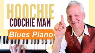 Hoochie Coochie Man piano tutorial [upl. by Zarger147]