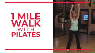 1 Mile Walk with Pilates  At Home Workouts [upl. by Lasko876]