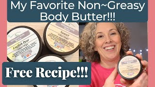 How to Make Whipped Body Butter that is NOT Greasy  With Recipe [upl. by Rizan]