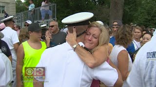 Naval Academy Students Finish Plebe Summer See Families For First Time In 7 Weeks [upl. by Andrus]