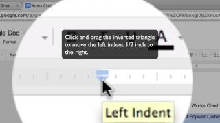Google Docs Hanging Indent Tutorial [upl. by Anaugal41]