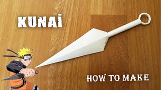 KAĞITTAN KUNAİ YAPIMI   How To Make a Paper Kunai [upl. by Pinchas78]