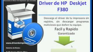 Descargar Driver de HP Deskjet F380 Impresor [upl. by Gnut]