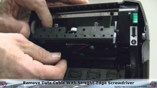 Replacing The Printhead On A Datamax EClass Mark III Printer [upl. by Aneelad]