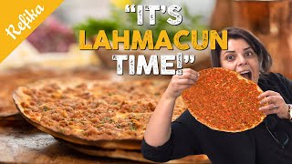 How to Make Crunchy LAHMACUN At Home 😋 One of The Best Turkish Foods  Perfect for PIZZA Lovers [upl. by Lorrad879]