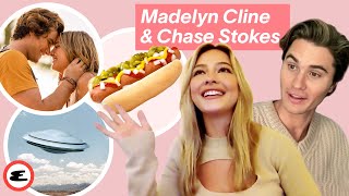 Outer Banks Stars Maddie Cline amp Chase Stokes on PDA Hot Dogs and UFOs  In or Out  Esquire [upl. by Ientirb]