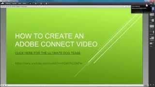 How to Record Video Using Adobe Connect [upl. by Aiasi]