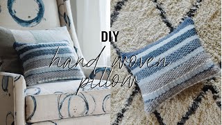 Weaving 101  How to Make Your Own Hand Woven Pillow [upl. by Nyrrat]