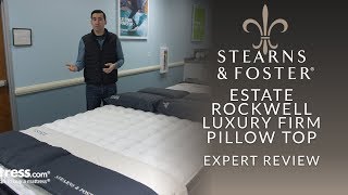 Stearns amp Foster Estate Rockwell Luxury Firm Pillow Top Mattress Expert Review [upl. by Anelahs]