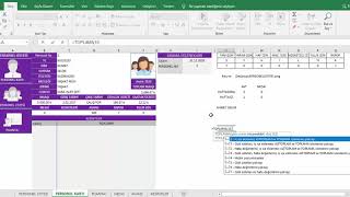 EXCEL PERSONEL TAKİP PROGRAMI 5 KESİNTİLER [upl. by Bravin]
