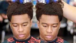 HOW TO SHAPE AN AFRO 101  BARBER TECHNIQUES [upl. by Eliathan]