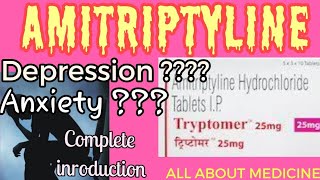 Amitriptyline 10mg  amitriptiline hydrochloride tablets ip  typtomer 10 mg in hindi [upl. by Thomajan]