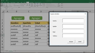 Como hacer formularios en Excel Con y sin programación [upl. by Nerad582]