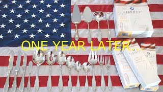 Made in the USA Liberty Tabletop Flatware Review  Betsy Ross One Year Later [upl. by Cortney]