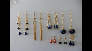 Haz Tus Propios Aretes Tutorial  DIY 7 Handmade Earrings Ideas [upl. by Notfol]