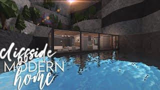 Bloxburg  Cliffside Modern Home  100k  House Build [upl. by Inol223]