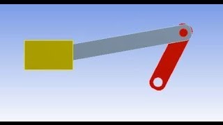 Ansys rigid dynamics tutorial  Slider Crank mechanism analysis in ANSYS workbench [upl. by Naie]