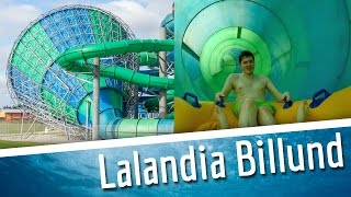 Lalandia Billund  alle Rutschen  Vandrutsjebaner i Aquadome Lalandia [upl. by Greer113]