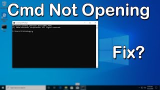 How to Fix Command PromptCMD Not WorkingOpening in Windows 10 [upl. by Romeu]