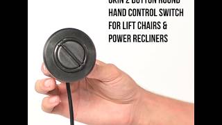 Okin 2 Button Round Hand Control Handset with 5 pin Plug Fixed Power Recliner or Lift Chair [upl. by Odelinda]