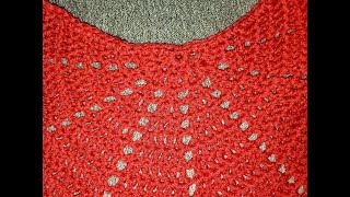 Half Circle Eyelet Shawl Tutorial [upl. by Asirem]