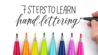 How to Learn Hand Lettering in 2021 7 Easy Steps for Hand Lettering Beginners [upl. by Mannie]