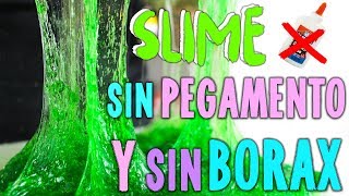 PROBANDO SLIME SIN PEGAMENTO Y SIN BORAX 2 [upl. by Nagorb]