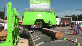 MEBOR Horizontal Sawmill HTZ 1200 PLUS sawing OAK logs [upl. by Nuahsad]