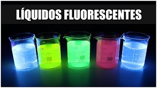 ¿Cómo hacer un Líquido Fluorescente en CASA  La Fluorescencia ultravioleta [upl. by Araik130]