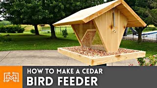 How to Make a Bird Feeder  Woodworking  I Like To Make Stuff [upl. by Ahtnamys905]