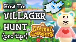 🔎 Animal Crossing New Horizons How To Villager Hunt [upl. by Graubert]