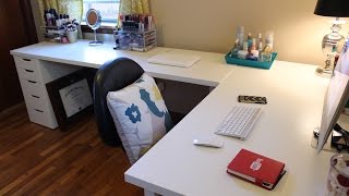 IKEA Desks amp Office Makeover [upl. by Lyle]