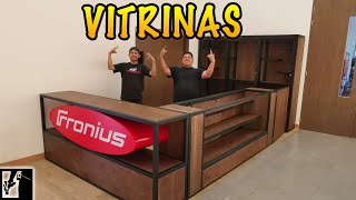 Construimos 3 Vitrinas en 12 días 😱  Madera y Metal [upl. by Notgnimer]