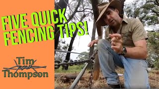 Five Quick Fencing Tips [upl. by Gusta]