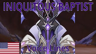 Iniquitous Baptist  Voice Lines EN  Genshin Impact [upl. by Yllom602]