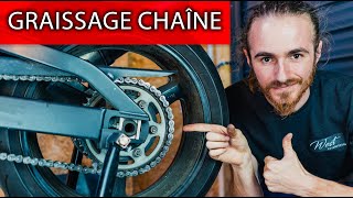 Comment graisser son kit chaîne moto simplement tuto [upl. by Smeaj]