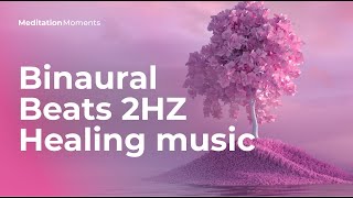 Binaural Beats 2HZ  Healing music  Meditation Moments [upl. by Aihcsrop308]