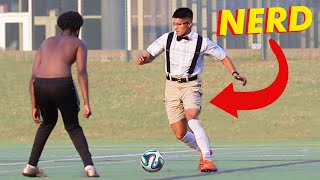 NERD PLAYS SOCCER football ankles broken [upl. by Marc746]