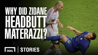 Why did Zidane headbutt Materazzi in the World Cup 2006 final [upl. by Nivk812]