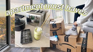 25 Amazon ESSENTIALS I bought for my new apartment [upl. by Enilkcaj]