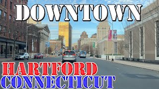 Hartford  Connecticut  4K Downtown Drive [upl. by Maribel]