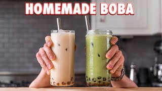 Perfect Boba Tea Completely from Scratch 2 Ways [upl. by Antipus]