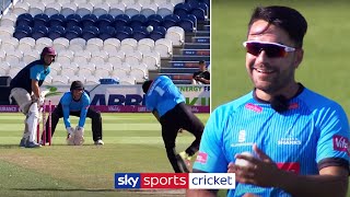 Rashid Khan vs Marcus Trescothick  One Over Challenge  Bowling Masterclass [upl. by Fidela]