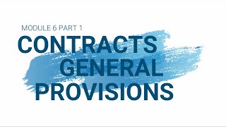 OBLICONGENERAL PROVISIONS OF CONTRACTS PART 1 [upl. by Nole]