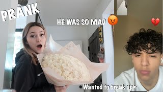 ANOTHER GUY GAVE ME FLOWERS PRANK ON MY BOYFRIEND  HILARIOUS [upl. by Sandstrom853]