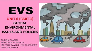 EVS  UNIT 6 PART 1 GLOBAL ENVIRONMENTAL ISSUES AND POLICIES [upl. by Etteyniv832]