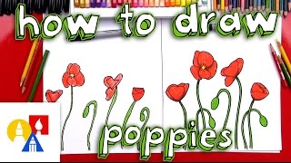 How To Draw Poppies [upl. by Cheshire]