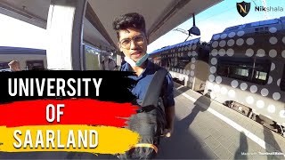 UNIVERSITY OF SAARLAND Campus tour by Nikhilesh Dhure  Universität des Saarlandes [upl. by Maximo]