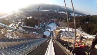 Skispringen Oberstdorf mit der HelmkameraHD [upl. by Cullie438]